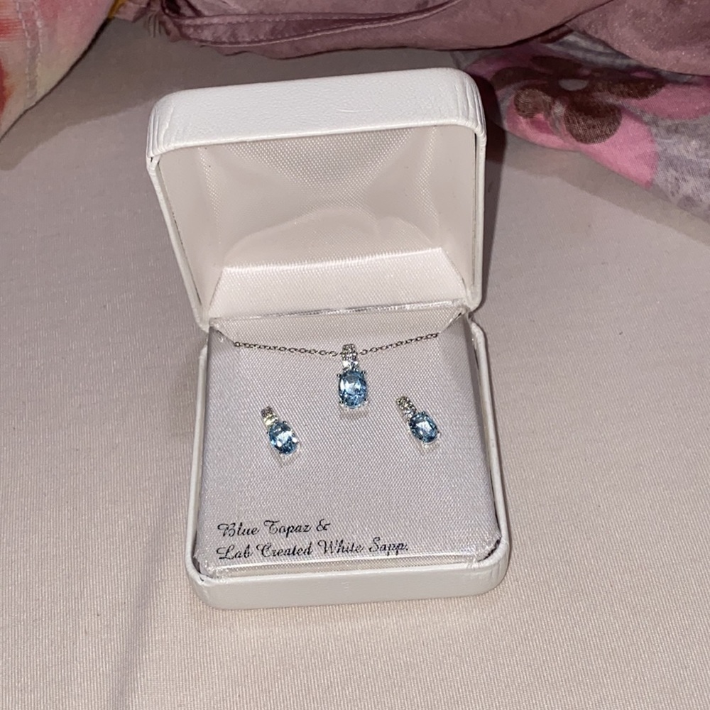 Sterling Silver Earring and Pendant Set